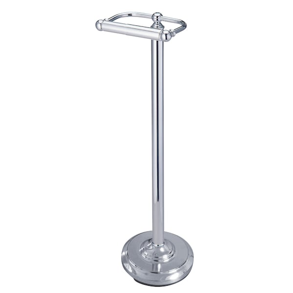 Vintage Freestanding Toilet Paper Holder, Chrome